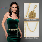 Women’s Western Metal chain Concho Belt