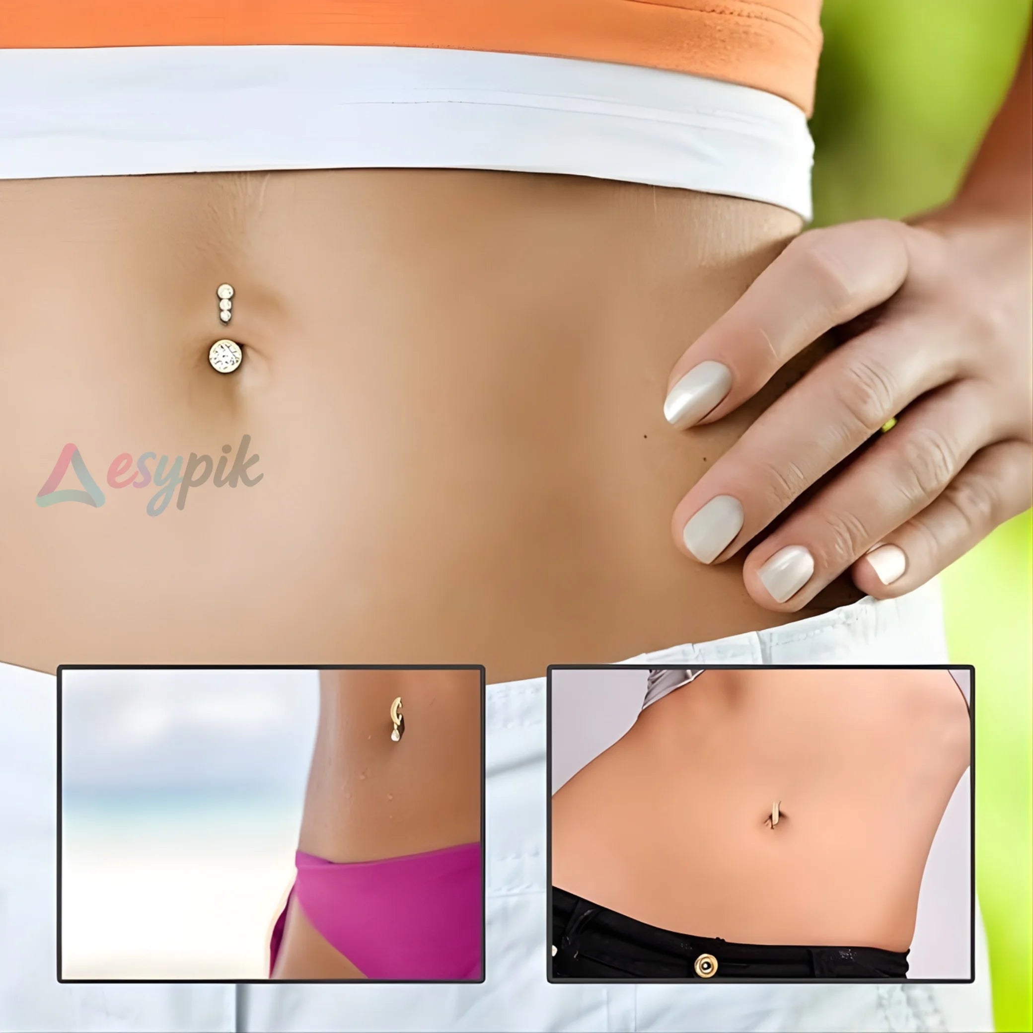 Gold Belly Button Rings for Women