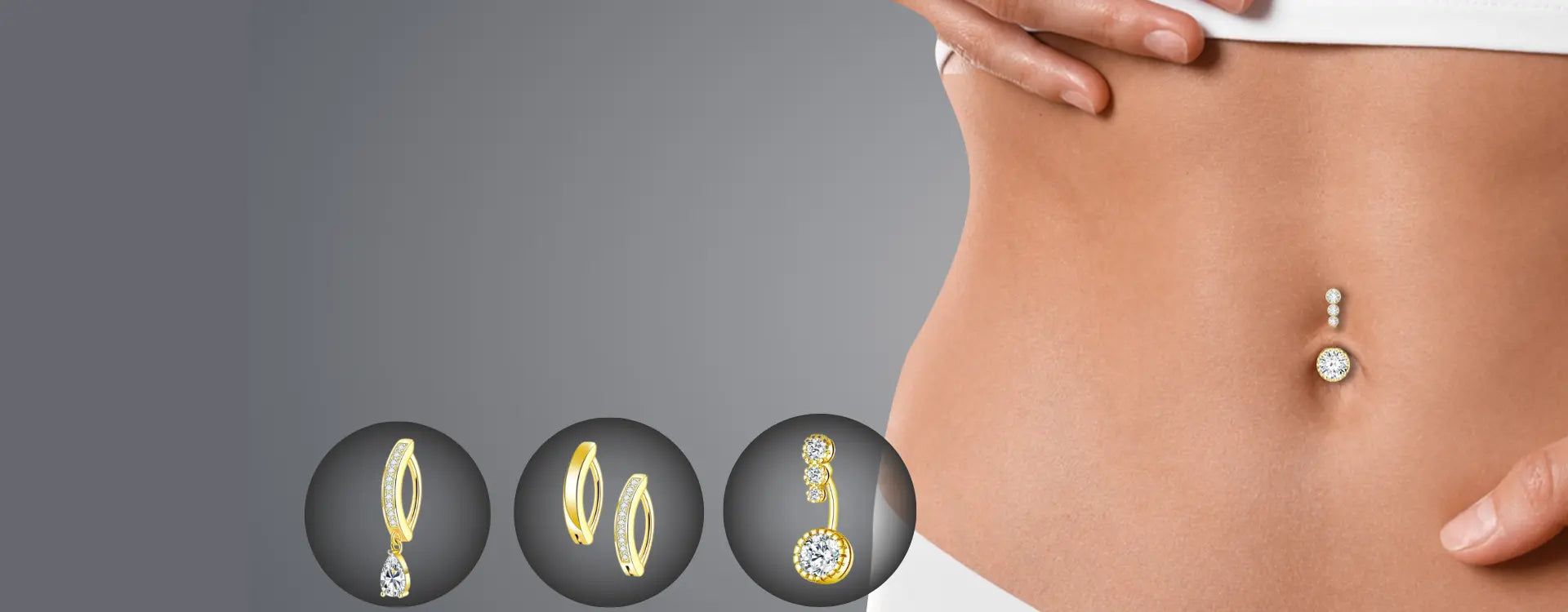 Gold Belly Button Rings for Women